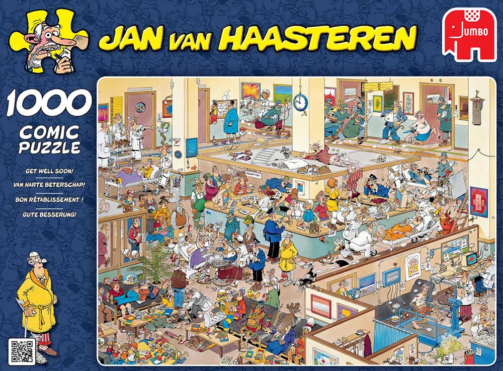 bon Lezen Gooi Get Well Soon (Van Harte Beterschap) - Jan van Haasteren puzzels